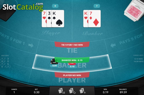 Скрин5. Mini Baccarat (Mascot Gaming) слот