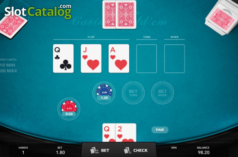 Скрин3. Casino Hold'em (Mascot Gaming) слот
