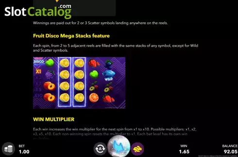 Скрин8. Fruit Disco: Megastacks слот
