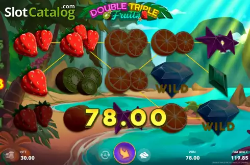 Скрин3. Double Triple Fruits слот