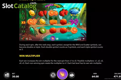 Скрин7. Double Triple Fruits слот