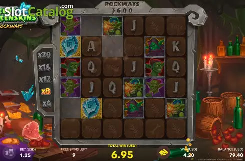 Скрин8. Greedy Greenskins Rockways слот