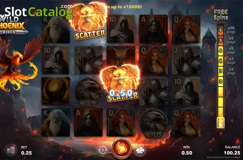 Скрин3. Wild Phoenix Rises слот