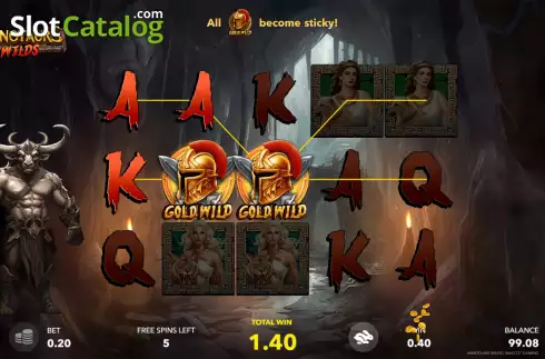 Скрин5. Minotaurs Wilds слот