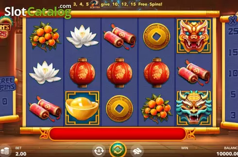 Скрин2. Dragon's Lucky 25 слот
