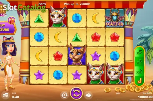Скрин2. Bastet and Cats Deluxe слот