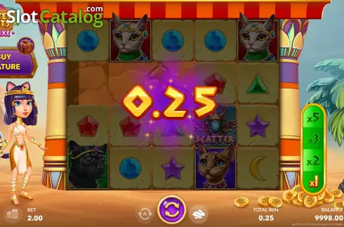 Скрин3. Bastet and Cats Deluxe слот