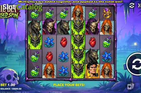 Скрин2. Evil Bet: Cursed Spin слот