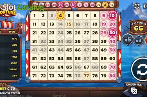Скрин3. Viking Fortune Keno слот