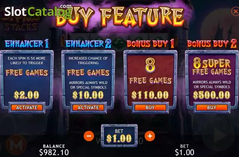 Скрин5. Drac's Stacks слот
