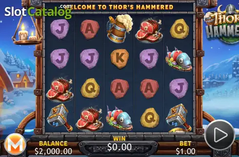 Скрин2. Thor's Hammered слот