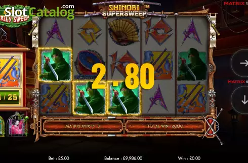 Скрин7. Shinobi Supersweep слот
