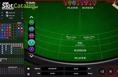 Скрин2. Baccarat (Matrix Studios) слот