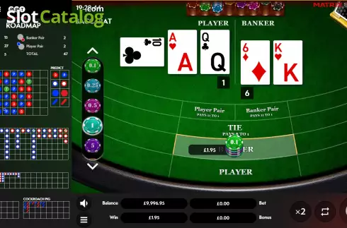 Скрин3. Baccarat (Matrix Studios) слот