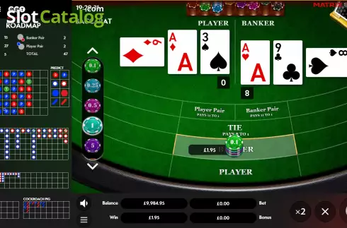 Скрин4. Baccarat (Matrix Studios) слот