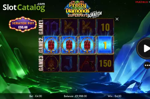 Скрин3. Pretty Diamonds Scratch слот