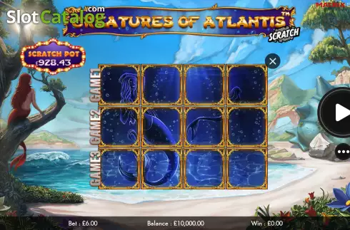 Скрин2. Creatures of Atlantis Scratch слот