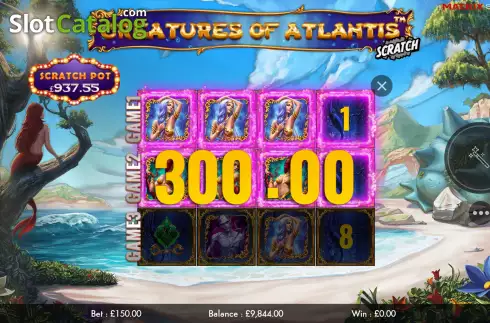 Скрин4. Creatures of Atlantis Scratch слот