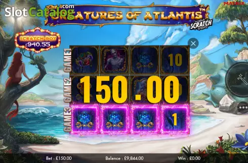 Скрин3. Creatures of Atlantis Scratch слот