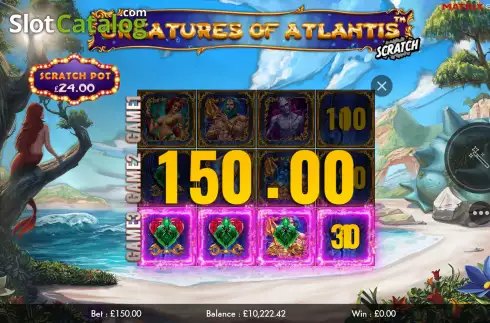 Скрин5. Creatures of Atlantis Scratch слот