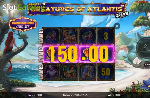 Скрин6. Creatures of Atlantis Scratch слот