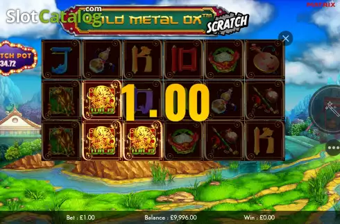 Скрин4. Gold Metal Ox Scratch слот