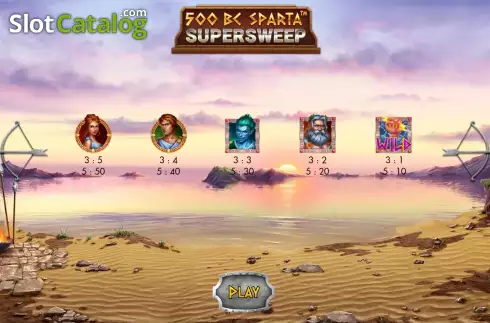 Скрин7. 500 BC Sparta Supersweep Scratch слот