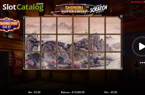 Скрин2. Shinobi Supersweep Scratch слот