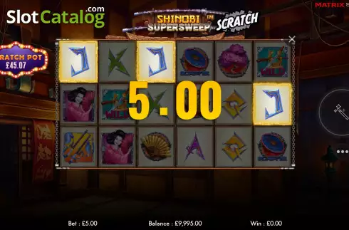 Скрин6. Shinobi Supersweep Scratch слот