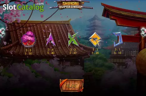 Скрин9. Shinobi Supersweep Scratch слот