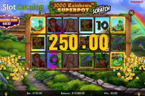 Скрин3. 1000 Rainbows Superpot Scratch слот