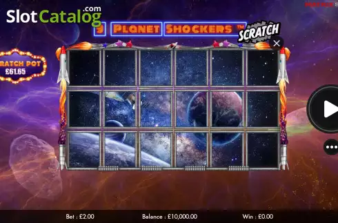Скрин2. 9 Planet Shockers Scratch слот