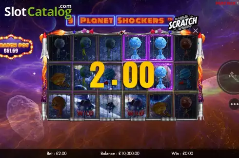 Скрин3. 9 Planet Shockers Scratch слот