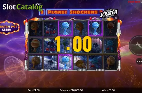 Скрин4. 9 Planet Shockers Scratch слот
