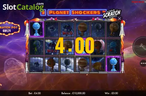 Скрин5. 9 Planet Shockers Scratch слот