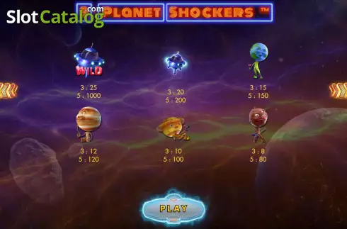 Скрин8. 9 Planet Shockers Scratch слот
