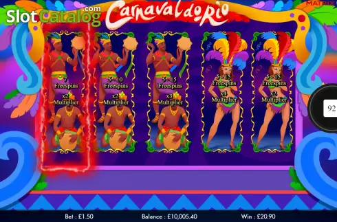 Скрин8. Carnaval Do Rio (Matrix Studios) слот