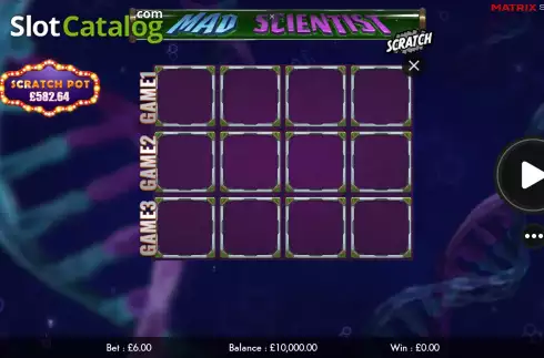 Скрин2. Mad Scientist Scratch слот