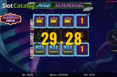 Скрин3. Mad Scientist Scratch слот