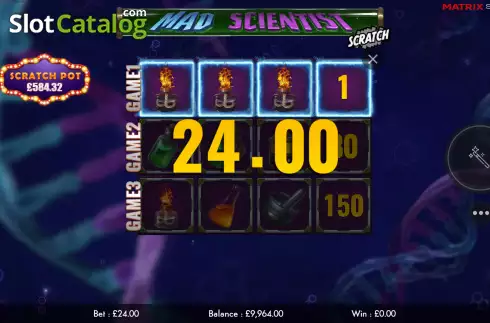 Скрин4. Mad Scientist Scratch слот