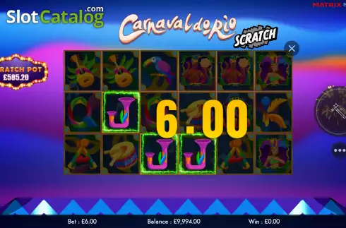 Скрин3. Carnaval do Rio Scratch слот