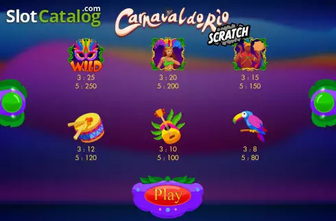 Скрин6. Carnaval do Rio Scratch слот