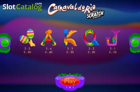 Скрин7. Carnaval do Rio Scratch слот
