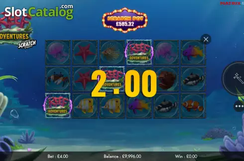 Скрин3. Reef Adventures Scratch слот
