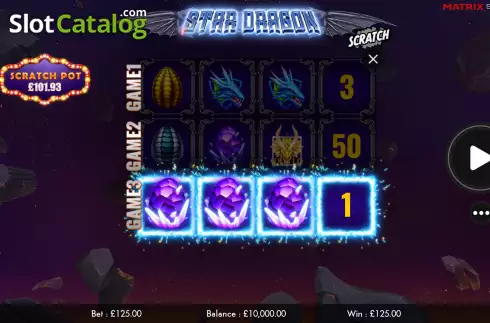 Скрин3. Star Dragon Scratch слот