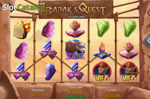 Скрин6. Babak's Quest слот