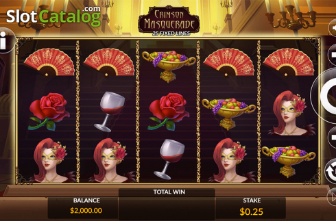 Скрин3. Crimson Masquerade слот