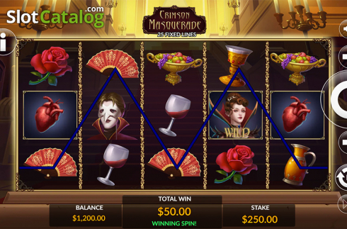 Скрин5. Crimson Masquerade слот