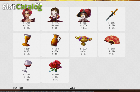 Скрин8. Crimson Masquerade слот