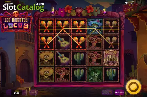 Скрин3. Los Muertos Locos слот